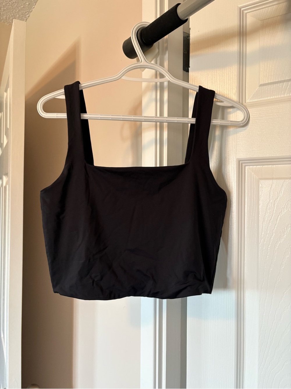 Garage Black Square Crop Tank Top